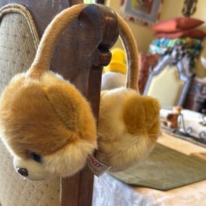 Boo Earmuffs by GUND. Boo a famous Pomeranian known as the "World's Cutest Dog.